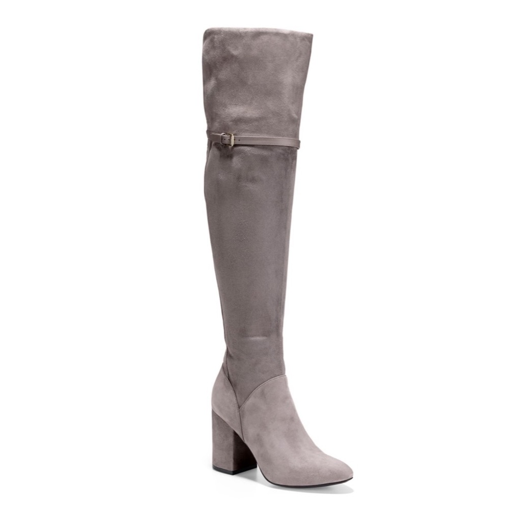 Grey Suede Cole Haan Boots